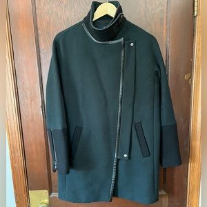 Madewell Wool City Grid Coat